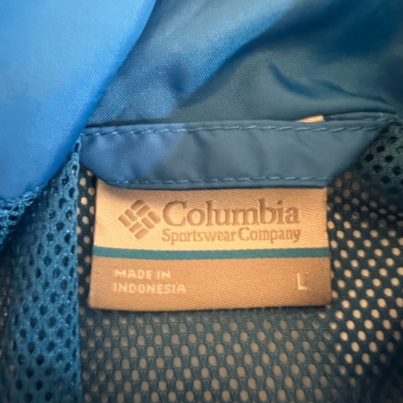 COLUMBIA Women’s Hooded Windbreaker Jacket, Size Large - Picture 5 of 6